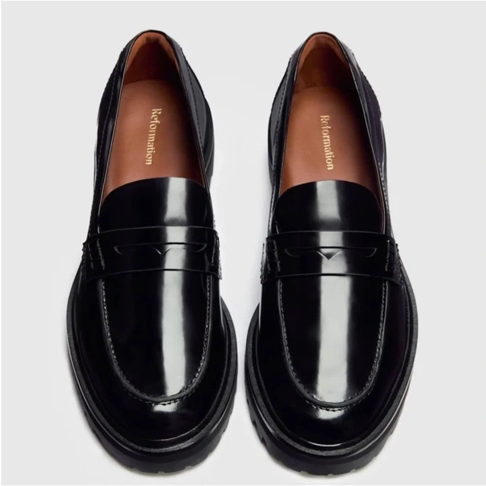 Reformation Agathea Loafer Black